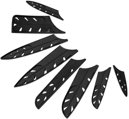 Alipis 8piezas Kit De Vaina Fundas Protectoras Para Cortador Para Cocina y Camping Incluye Soporte De Cortador Material Resistente y Diseño Seguro Para Cuchillos