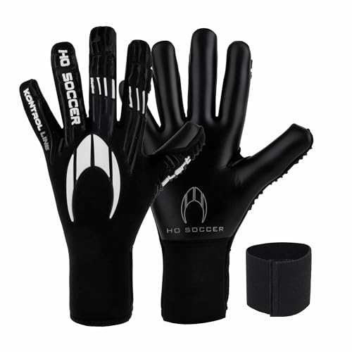 HO Soccer KONTROL Alert Blackout Guantes de Portero, Unisex Adulto, Negro 9