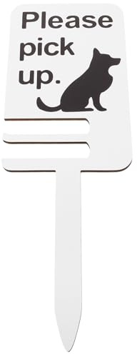 Milisten Holz gartenschild Kein Hundekot mit Stabilem Holz pfahl Wetterfestes Robustes Outdoor hinweisschild für Garten Höflichen Hunde KOT Kontrolle