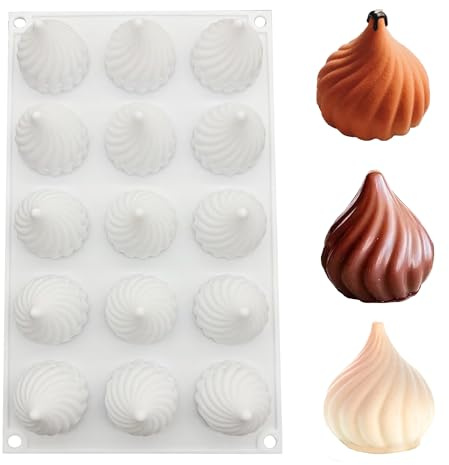 duoyif Moule en silicone pour chocolats, Moule à praliné, Sans BPA, Moule de cuisson en silicone pour chocolat bonbons gelée mousse (flame)