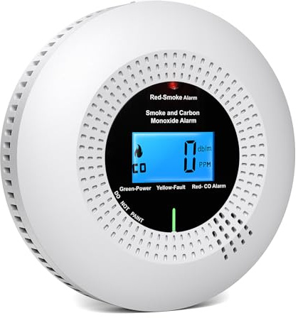 PHYSEN Rilevatore di Fumo e Monossido di Carbonio Wlan, Rilevatore Combinato Intelligente Compatibile con l'App Tuya, Conforme Standard EN14604 e EN50291, 1St