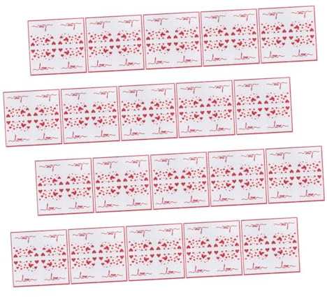 VILLCASE 20 Stück Love Papierservietten mit Herzmotiv Weiche Reißfeste Holzfasernapkins Saugfähig für Hochzeit Valentinstag Muttertag Jubiläen Romantische Partydekoration