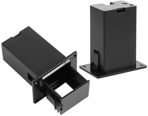 Homoyoyo Boîtier de Batterie 9v pour Micro de Basse Active, Lot de 3, Plastique Léger et Solide, Compartiment à Piles Pratique pour Accessoires Guitare, Compatible Micro Guitare et Basse