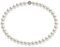 Schmuckwilli Perlenkette für Damen Magnetverschluß - 50cm Länge mit 10mm großen weißen runden Mallorca Perlen - Muschelkernperlen Kette für jeden Anlass - die Halskette Pearl Necklace für Frauen