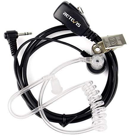Retevis EAM101 Funkgeräte Headset, Kompatibel mit Walkie Talkie RT45, Motorola TLKR T92 H2O, T82 Extreme T62 T80 Extreme, Walkie Talkie Headset, 1 Pin 2.5mm Sicherheit Kopfhörer Ohrhörer (1 Stück) | Security Bodyguard Headset kompatibel Motorola T82 T92 TKLR T3 T5 T6 T7 T8 T9 T6210 H20 Walkie Talkie
