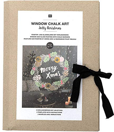 RICO DESIGN GmbH & Co. KG Merry Xmas Vorlagen für Fenster und Glasmalerei mit Kreidemarkern