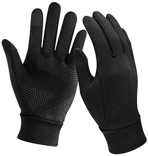 Unigear Touchscreen Handschuhe, Herren Damen Sporthandschuhe Handschuhfutter Outdoor Laufhandschuhe Warme Winddichte Winterhandschuhe Anti-Rutsch Full Finger für Laufen, Fahren, Radfahren, Wandern