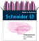 Schneider Cartucce d'Inchiostro per Penna Stilografica Colori Pastello Confezione da 6, Viola (Lilac), Formato Standard