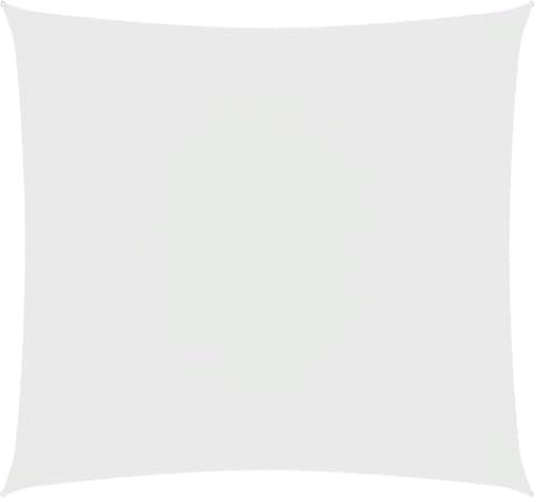 vidaXL Parasole a Vela Ombra Tenda da Sole Elegante Moderna Anti UV Giardino Frangisole Terrazza Balcone in Tela Oxford Quadrato 4,5x4,5 m Bianco