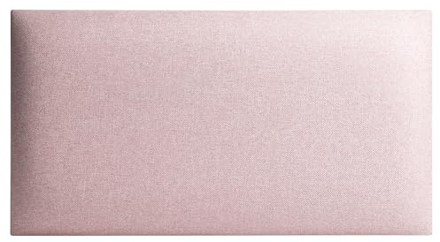 softwalls Wandpolster Savona Webstoff I 60x30 cm I Wandkissen I Wandpaneele in Rosa 16 I Oeko-TEX I Handgefertigt EU