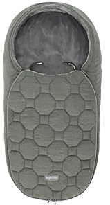 Winter-Fußsack Baby Inglesina Newborn, Gepolstert, Warm und Bequem, Für Kinderwagenwanne und Babyschale, Kälteschutz, Forest Green