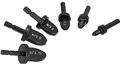 Juego de 6 uds. De expansores de tubos, herramienta de llamarada para tubos de cobre blando, Kit de puntas de cambio de tubos con mango hexagonal, accesorios para escariador de aire acondicionado, inc