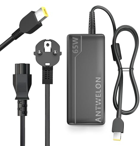 65W 45W Laptop Netzteil Ladekabel Ladegerät für Lenovo Thinkpad T470 T470S T460 E531 E440 E450 E560 E570 L470 L440 X270 X250 Ideapad 300 500 Yoga 13 11S X1 Carbon 2015/2016 ANTWELON 20V 3,25A Slim Tip