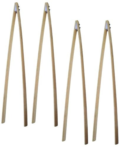 ERICAT Garten-Nabber 50 cm/1258 cm, 4 Stück, Langer Müllsammler, Greifer, Bambus-Müllzange, Streu-Pick-Up-Stab, Greifhilfswerkzeug, Greifwerkzeug for ältere Menschen