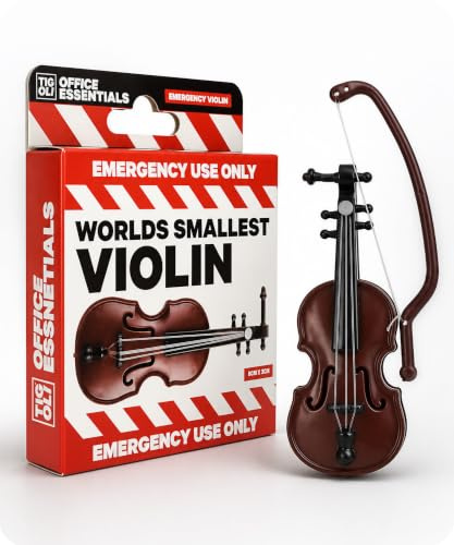 Panda Loco Die kleinste Notfall-Violine der Welt! - Office Essentials Stöhnen Geschenk Geburtstag Weihnachten Witz Witz
