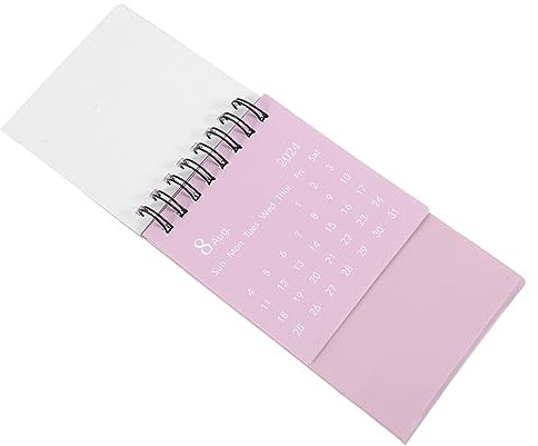 CAXUSD Kleiner Tischkalender - English Stehkalender Kompakt Schlank für Büro Schreibtisch Täglicher Planer Desktop Kalender