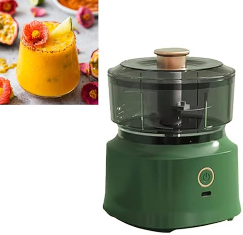 Commercial Mincing Machine,Electric Meat Chopper Grinder Blender Multifunctional Stainless Steel Blades Efficient Safe Food Blender for Kitchen (Light Green)