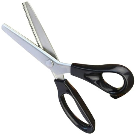 STOBOK Zackenschere Schneiderschere Für Nähen Mit Edelstahlklingen Und Ergonomischen Griffen Geeignet Für Stoffe Futter Papier Und Handwerk Für Profi Und Heimgebrauch