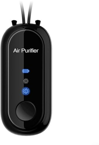 Zilimontt Air Purifier, Wearable AirPurifiers, Mini Air Purifier, Hanging-neck Negative Ions Purify Air Machine, Portable AirPurifier, Purify Smell(Black)
