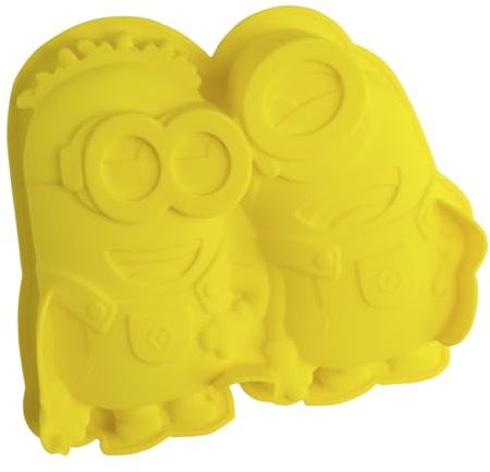 Backform Minions Silikon | Kuchen | Gebäck | Backen | Dessert | Geburtstag | Dave | Stuart | Kumpel | Freundschaft | gelb | hitzebeständig | lebensmittelecht | maximale Antihaftwirkung