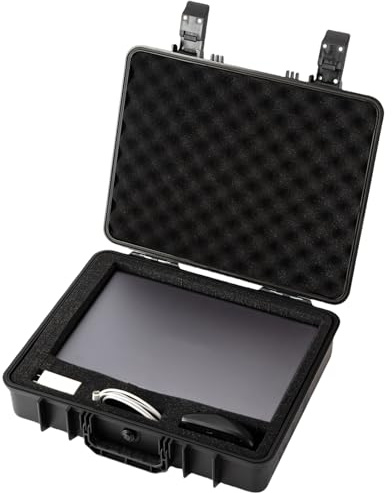 Hard Case for 11-16inch Gaming Laptops & Accessories - Heavy Duty Storage Case with Pull & Pluck Foam Layer Compatible Electronics, Guns, Cameras,Drones, Tools,and Other Gear