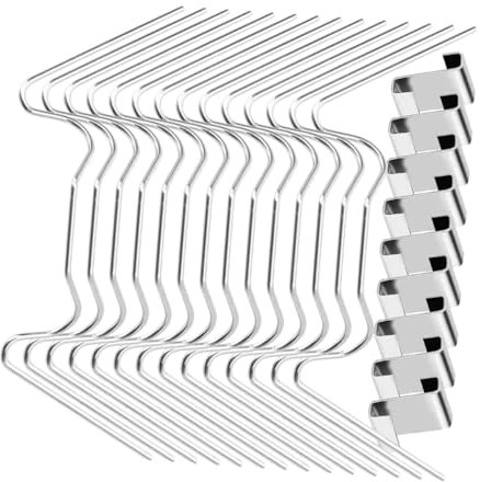 BESPORTBLE Abrazadera De Fijación De Vidrio Tipo w De Acero Inoxidable Clips para Paneles De Invernadero Hebilla para Invernadero para y Reparación De