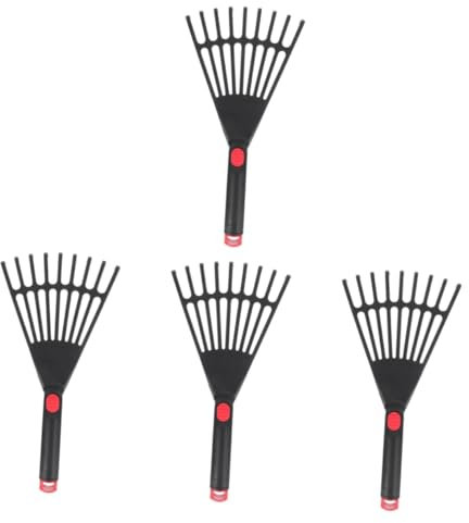 Vaguelly 2 Pezzi rastrello da giardino rastrello per giardinaggio rastrelli per foglie rastrello per foglie kit giardinaggio rastrello fogliare piccolo rastrello da giardinaggio in plastica