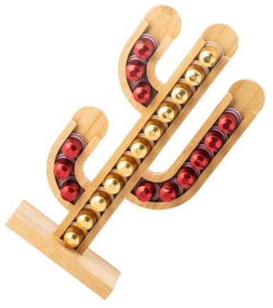 KICHOUSE Support à Dosettes de Café en Organisateur Cactus Décoration de Bureau Design Vertical pour Capsules Gain de Place