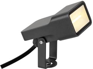 SLV Erdspiessleuchte 1008479 / Außenlampe für die Beleuchtung von Garten, Terrasse, Pflanzen, Wegen, Teich, LED Aussen-Leuchte, Außen-Strahler / IP65 3000K 5.5W 650lm schwarz 115Grad