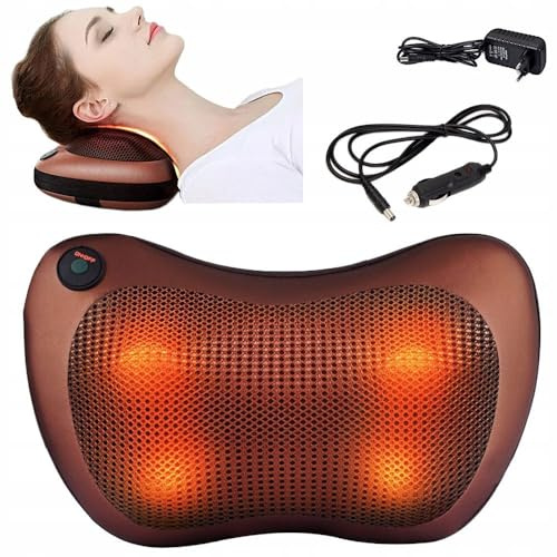 Elektrisch Massagekissen Rücken Nacken Schulter Massagegerät mit Wärmefunktion