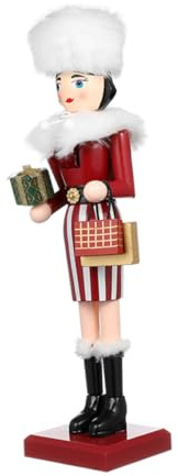 BUGUUYO Figurine De Noël Casse-Noisette Décoration Intérieure Traditionnelle pour Étagère Et Cheminée Design Unique Et Charme Festif