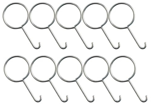 PENIKOKO 10pcs Stainless Steel Shower Drain Hooks Ergonomic Lifting Keys for Grate Removal Lightweight Durable Drain Grate Pullers for Bathroom Sink and Shower Maintenance