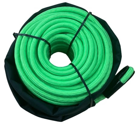 Cable sintético for cabrestante de Coche de 12 mm x 25 m, Resistente, for Accesorios de ATV, UTV y camión. con Alta Visibilidad(Green)