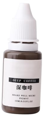 CALLARON Professionelles Pigmentset für Lippenkontur Augenbrauen und Eyeliner Semi Permanente Tattoo Tinte Pflanzliche Inhaltsstoffe Dunkelkaffee Natürliche Farbanpassung Selbstgemacht Zubehör