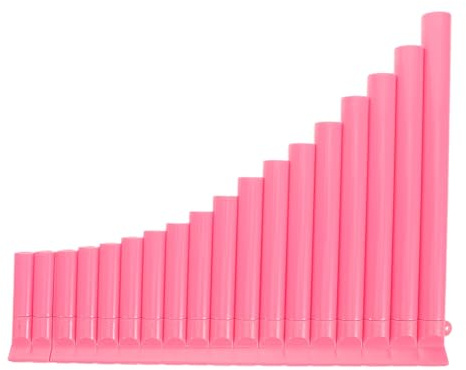 NOLITOY Flauto Pan Tubi Rosa per Principianti Strumento Fiato Tradizionale in Materiale Durevole per Educazione Musicale e Performance Scolastiche