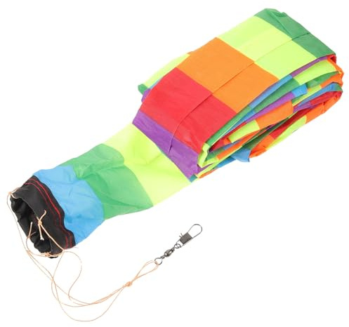 SUPVOX Colorful Replaceable Rainbow Kite Tail Decoration Streamer for Large Kites Outdoor Wind Sock Accessory Enhances Stability and Visual Appeal for Flying