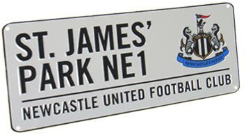 Newcastle United FC. 'St James Park' Metal Street Sign