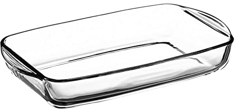 Dajar Ambition Auflaufform Glas Backofen 29 x 19 cm Excellent rechteckige Glasform mit Griffen spülmaschinengeeignet | geeignet für Spülmaschine Mikrowelle Gefrierschrank