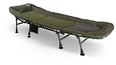 Lucx® XL Set 8-Beine Karpfenliege + Nightcat Schlafsack Angelliege Bedchair + Sleeping Bag