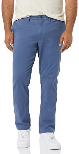 Amazon Essentials Men's Skinny-fit Casual Stretch Khaki Pant Pants, Indigo, 38W x 28L