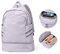 SZLX Sportrucksack für Frauen mit Schuhfach und Nasstasche Faltbarer Handgepäckrucksack Großer Reise-Laptop-Rucksack Wasserdichter Freizeitrucksack Sportrucksack Sporttasche für Schwimmen Yoga Lila