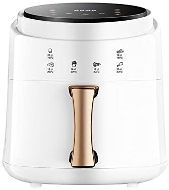 FUSKANG Air Fryer Oven with Rapid Air Circulation 8L, Amazon Exclusive, Smart Control, One-Touch Digital Screen, 1400W, Nonstick Basket, 60 Minutes Timer Function (Color : White)