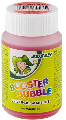 JOLLY Booster Bubble, encre universelle non toxique, couleur de la viande, convient à la peinture, encre lavable, 100 ml suffisent pour 40 recharges Booster XL, pour les tout-petits à partir de 3 ans