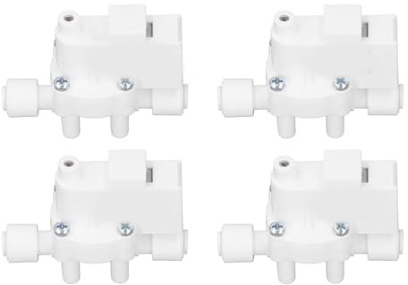 4er Set 1/4 Zoll Anschluss RO Booster Pumpe Hochdruckventil Zubehör für Umkehrosmose Wasserfiltersysteme