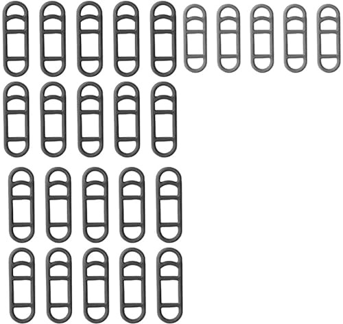 PIMXL 25er Pack Fahrradlicht Gummiband – Mehrzweck-Fahrrad-Silikon, Fahrrad Stretch Gummiringe für Lichter, Handys, Lautsprecherleuchten, Halterung, Fahrradlenker