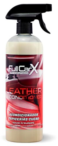 FULLCARX Leather Conditioner 750ml Trattamento Pelle Auto, Tappezzeria Sedili in Pelle Cuoio, Rinnova Tessuti, Ripristina l'Elasticità Originale, Prodotto Pulizia Interni Professionale Detailing