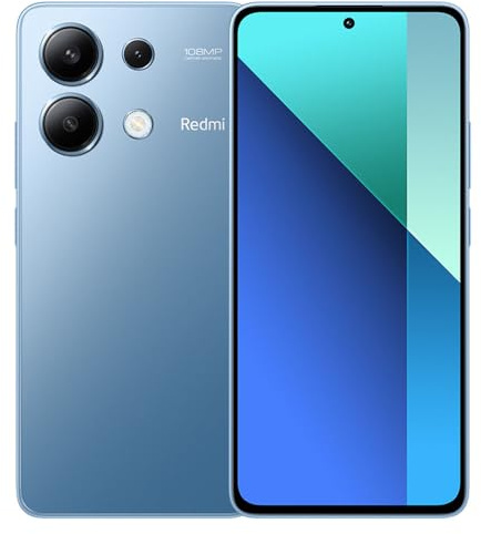 Xiaomi Redmi Note 13 8 Go + 512 Go Global Edition Smartphone 6,67 pouces AMOLED Écran 120 Hz Trois Appareil photo Snapdragon 685 108 MP 5000 mAh Batterie 33 W Charge rapide Bleu