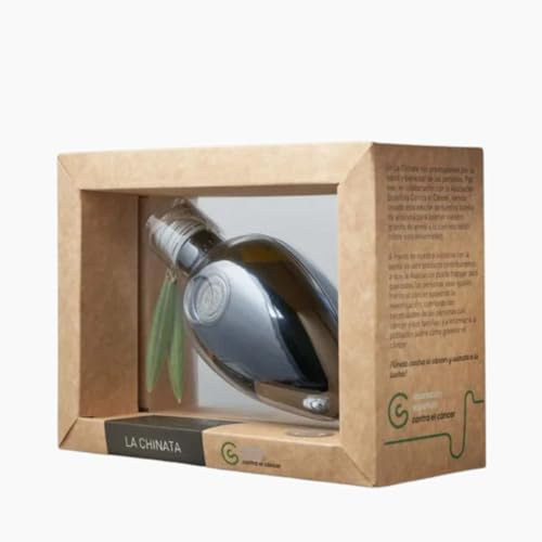 Pack 2 Aceite de Oliva Virgen Extra Solidario - AOVE Manzanilla Cacereña Edición Especial La Chinata - Botella de Vidrio 250ml - Ideal para Regalos, Cocina Saludable y Recetas Gourmet