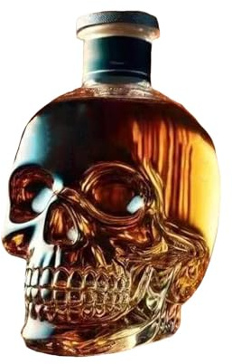 Whisky Karaffe Geschenk für Männer - Totenkopf Dekanter - Klassische Glaskaraffe für Whisky, Whiskykaraffe - Whiskyflasche Valentinstag, Vatertag, Geburtstag, Weihnachten (Schädel)