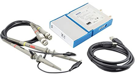WKWPYCYUH 3 en 1 PC USB Osciloscopio Digital Virtual 2CH 20M Ancho de Banda 50 msA/s Salida de un Solo Canal, Enchufe y reproducción Piezas de Herramientas